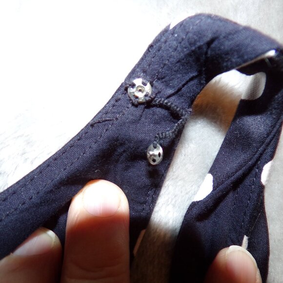 Chaps Black and White Dress - Picture 6 of 6